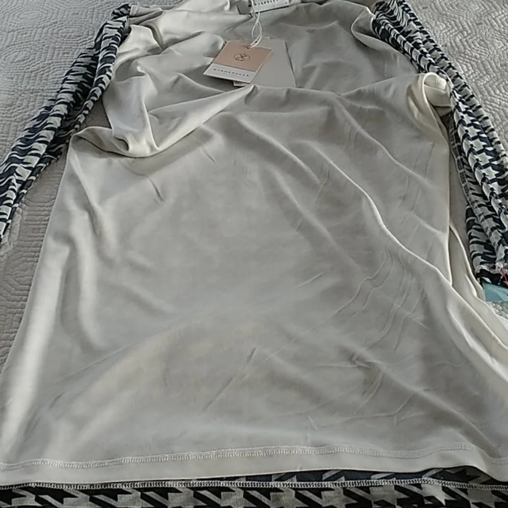 Rhino & Pelle, Black/White Mesh Dress, Sz M - Picture 10 of 12